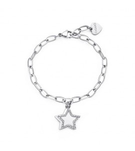 Bracciale Donna Gioielli S\'agapò Message in acciaio con Stelle ssg17