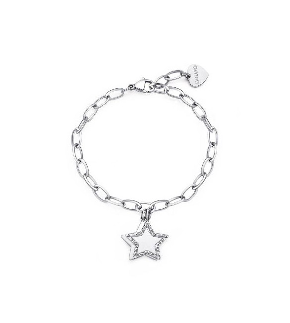 Bracciale Donna Gioielli S\'agapò Message in acciaio con Stelle ssg17