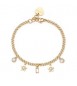Bracciale Donna Gioielli S\'agapò Message in acciaio dorato con Stelle e perla ssg33