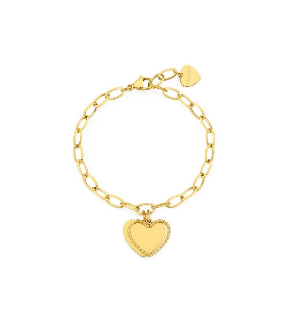 Bracciale Donna Gioielli S\'agapò Message in acciaio pvd oro con Cuori ssg20