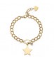 Bracciale Donna Gioielli S\'agapò My Love in acciaio dorato Stella e cristallo bianco syl24