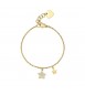 Bracciale Donna Gioielli Sagapò Aurora in acciaio pvd oro con Stella sar27