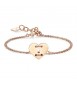 Bracciale Donna Gioielli Sagapò Be My Always in acciaio 316L pvd oro rosa con Cuore sbm43