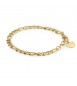 Bracciale Donna Gioielli Sagapò Chunky in acciaio 316L pvd oro catena shk14
