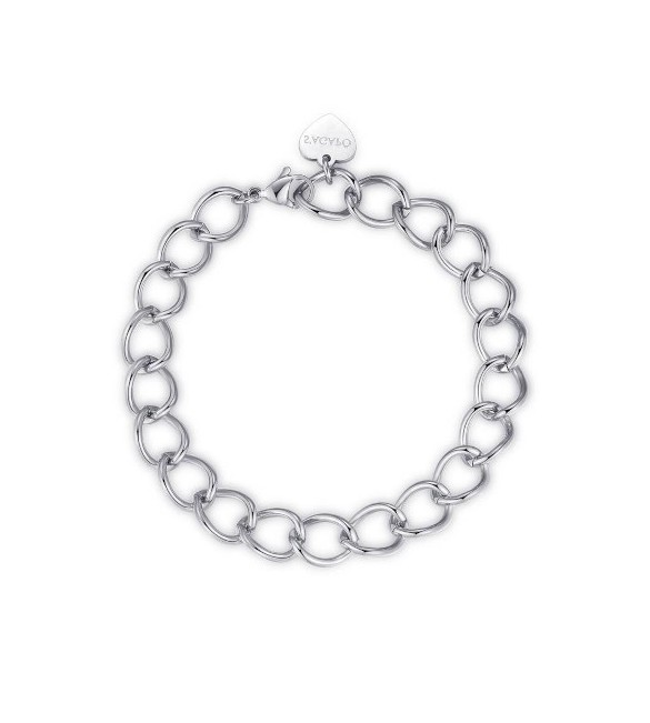 Bracciale Donna Gioielli Sagapò Chunky in acciaio catena grumetta larga shk33
