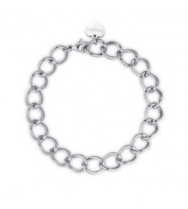 Bracciale Donna Gioielli Sagapò Chunky in acciaio catena grumetta larga shk33