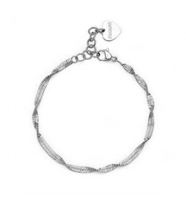 Bracciale Donna Gioielli Sagapò Chunky in acciaio catena snake torchon shk51