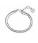 Bracciale Donna Gioielli Sagapò Chunky in acciaio doppia catena shk23