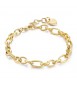 Bracciale Donna Gioielli Sagapò Chunky in acciaio pvd oro catena shk26