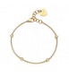 Bracciale Donna Gioielli Sagapò Chunky in acciaio pvd oro catena snake con sfere shk54