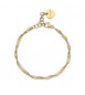 Bracciale Donna Gioielli Sagapò Chunky in acciaio pvd oro catena snake torchon shk52