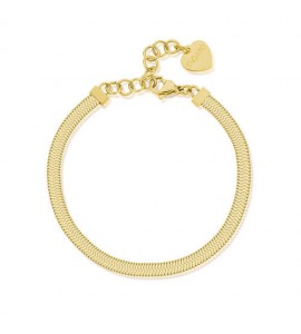 Bracciale Donna Gioielli Sagapò Chunky in acciaio pvd oro snake shk36