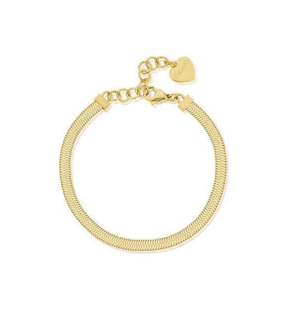Bracciale Donna Gioielli Sagapò Chunky in acciaio pvd oro snake shk36