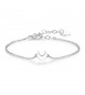 Bracciale Donna Gioielli Sagapò Click in acciaio 316L con Luna sck16