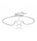 Bracciale Donna Gioielli Sagapò Click in acciaio 316L con Stella traforata sck18