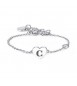 Bracciale Donna Gioielli Sagapò Click in acciaio con Cuore e iniziale C sck120