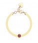 Bracciale Donna Gioielli Sagapò Click in acciaio dorato snake Coccinella sck248