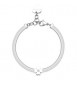 Bracciale Donna Gioielli Sagapò Click in acciaio snake Quadrifoglio sck246