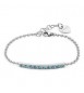 Bracciale Donna Gioielli Sagapò Dazzly in acciaio con cristalli aqua bohemica sdz15