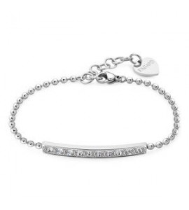 Bracciale Donna Gioielli Sagapò Dazzly in acciaio con cristalli bianchi sdz11