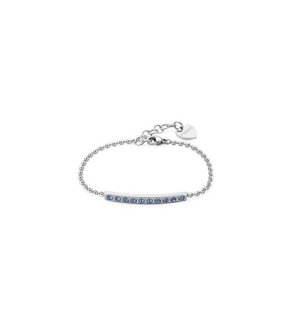 Bracciale Donna Gioielli Sagapò Dazzly in acciaio con cristalli light sapphire sdz14