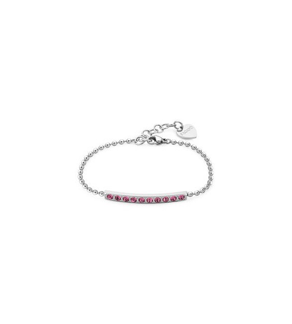 Bracciale Donna Gioielli Sagapò Dazzly in acciaio con cristalli rose sdz12