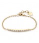 Bracciale Donna Gioielli Sagapò Dazzly in acciaio pvd oro con cristalli bianchi sdz17