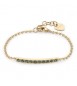 Bracciale Donna Gioielli Sagapò Dazzly in acciaio pvd oro con cristalli erinite sdz19