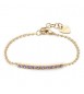 Bracciale Donna Gioielli Sagapò Dazzly in acciaio pvd oro con cristalli violet sdz20
