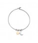 Bracciale Donna Gioielli Sagapò Feelings rigido in acciaio con luna sfe13