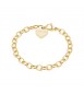 Bracciale Donna Gioielli Sagapò Happy in acciaio 316L catena pvd oro shac32