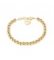 Bracciale Donna Gioielli Sagapò Happy in acciaio 316L con Sfere grandi pvd oro shac31