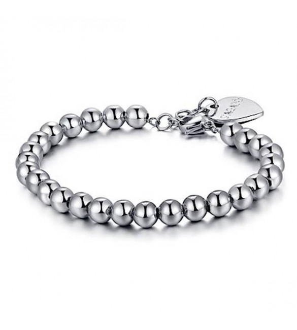 Bracciale Donna Gioielli Sagapò Happy in acciaio 316L e Sfere grandi shac11