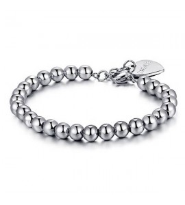 Bracciale Donna Gioielli Sagapò Happy in acciaio 316L e Sfere grandi shac11