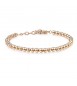 Bracciale Donna Gioielli Sagapò Happy in acciaio 316L Sfere piccole pvd oro rosa shac37