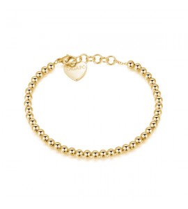Bracciale Donna Gioielli Sagapò Happy in acciaio 316L Sfere piccole pvd oro shac30