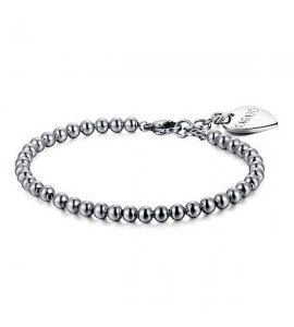 Bracciale Donna Gioielli Sagapò Happy in acciaio 316L Sfere piccole shac10