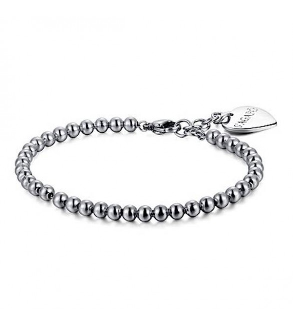 Bracciale Donna Gioielli Sagapò Happy in acciaio 316L Sfere piccole shac10