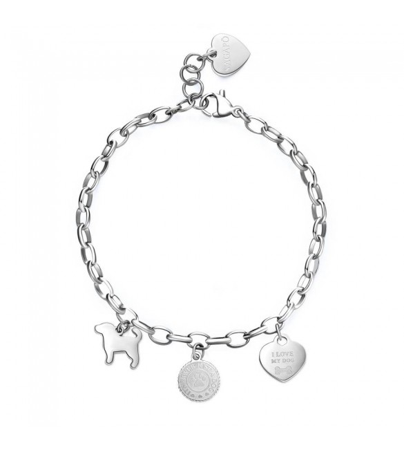 Bracciale Donna Gioielli Sagapò Happy in acciaio Cane shar17