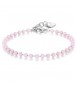 Bracciale Donna Gioielli Sagapò Happy in acciaio e vetro Rosa shac64