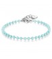 Bracciale Donna Gioielli Sagapò Happy in acciaio e vetro Turchese shac61