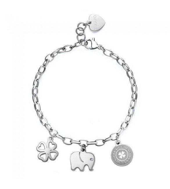 Bracciale Donna Gioielli Sagapò Happy in acciaio Fortuna shar12