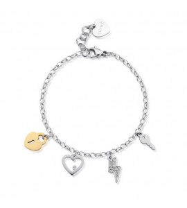Bracciale Donna Gioielli Sagapò Happy in acciaio Saetta shar26