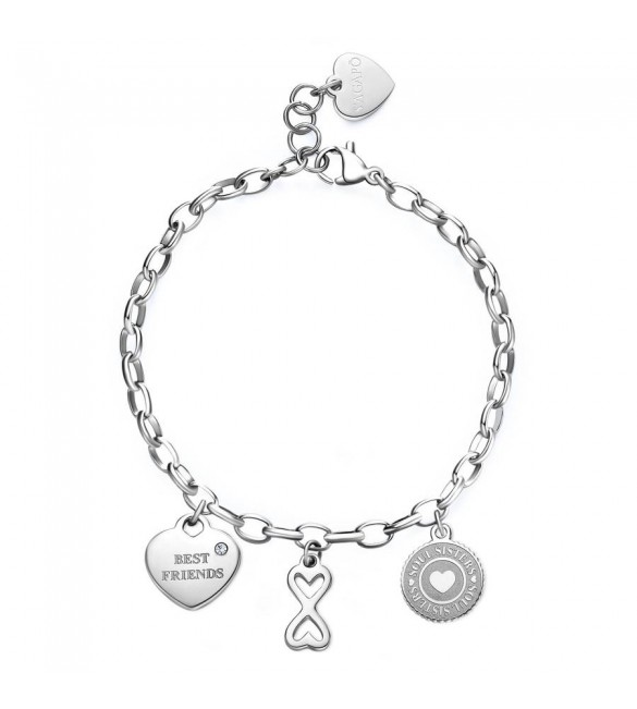 Bracciale Donna Gioielli Sagapò Happy in acciaio Sorella Amica shar16