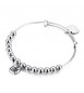 Bracciale Donna Gioielli Sagapò Happy rigido in acciaio 316L Cuore shad05