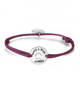 Bracciale Donna Gioielli Sagapò Make a Wish in acciaio 316L e cordino smw12