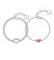 Bracciale Donna Gioielli Sagapò Me You in acciaio con Cuore e smalto sey18