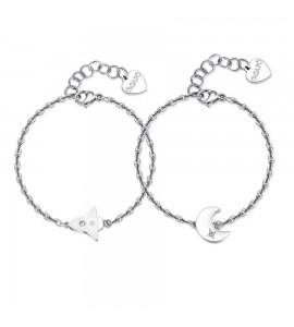 Bracciale Donna Gioielli Sagapò Me You in acciaio con Luna Razzo sey17