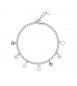 Bracciale Donna Gioielli Sagapò Message in acciaio con pendenti Fortuna ssg13