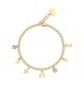 Bracciale Donna Gioielli Sagapò Message in acciaio pvd oro con pendenti ssg16